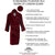 10 reasons to own Women's Dressing Gown - Baroness Burgundy
